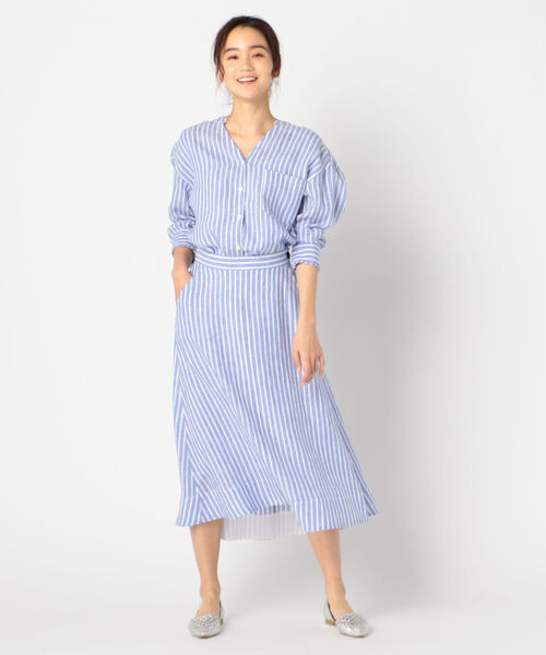 fredy repit（フレディレピ）の「リネンロングヘムスカート（スカート・レディース・アイボリー/ブラウン/ブルー系その他3・36/38）」の21枚目の写真