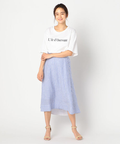 fredy repit（フレディレピ）の「リネンロングヘムスカート（スカート・レディース・アイボリー/ブラウン/ブルー系その他3・36/38）」の19枚目の写真