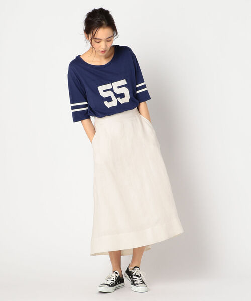 fredy repit（フレディレピ）の「リネンロングヘムスカート（スカート・レディース・アイボリー/ブラウン/ブルー系その他3・36/38）」の17枚目の写真