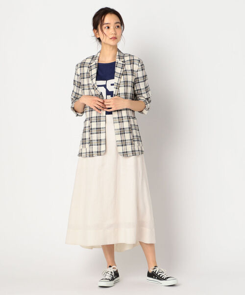 fredy repit（フレディレピ）の「リネンロングヘムスカート（スカート・レディース・アイボリー/ブラウン/ブルー系その他3・36/38）」の16枚目の写真
