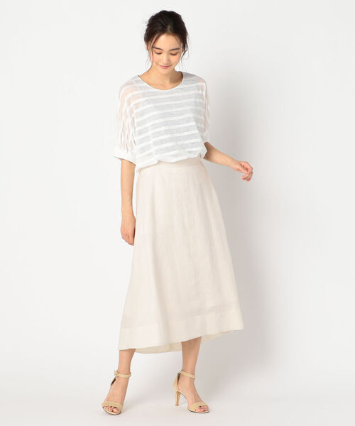 fredy repit（フレディレピ）の「リネンロングヘムスカート（スカート・レディース・アイボリー/ブラウン/ブルー系その他3・36/38）」の15枚目の写真