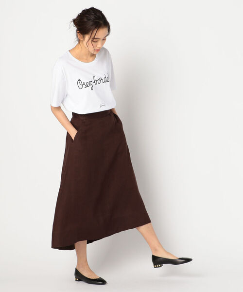 fredy repit（フレディレピ）の「リネンロングヘムスカート（スカート・レディース・アイボリー/ブラウン/ブルー系その他3・36/38）」の13枚目の写真