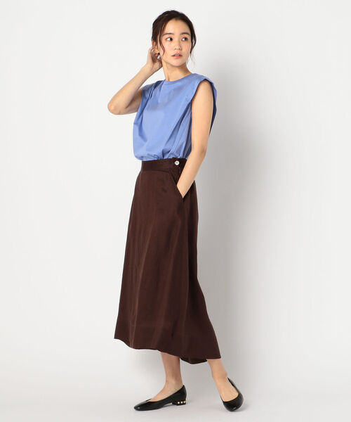 fredy repit（フレディレピ）の「リネンロングヘムスカート（スカート・レディース・アイボリー/ブラウン/ブルー系その他3・36/38）」の12枚目の写真