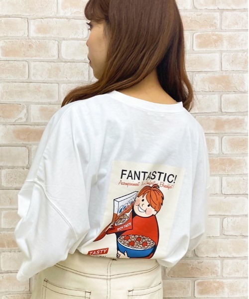 apres jour（アプレジュール）の「アソートプリントBIGTシャツ【ZOZOTOWN限定アイテム】（Tシャツ/カットソー・レディース・ホワイト/ブラック/その他/チャコールグレー/ミント/オフホワイト・フリー）」の3枚目の写真