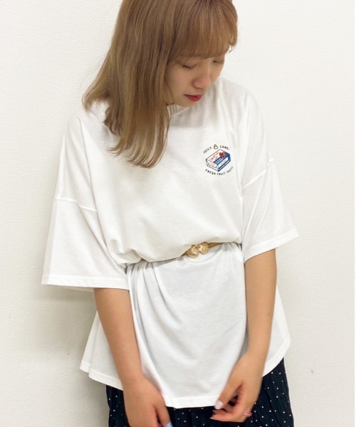 apres jour（アプレジュール）の「アソートプリントBIGTシャツ【ZOZOTOWN限定アイテム】（Tシャツ/カットソー・レディース・ホワイト/ブラック/その他/チャコールグレー/ミント/オフホワイト・フリー）」の7枚目の写真