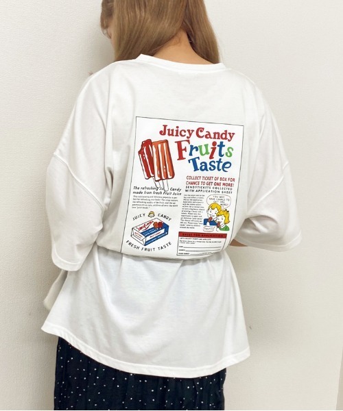 apres jour（アプレジュール）の「アソートプリントBIGTシャツ【ZOZOTOWN限定アイテム】（Tシャツ/カットソー・レディース・ホワイト/ブラック/その他/チャコールグレー/ミント/オフホワイト・フリー）」の9枚目の写真