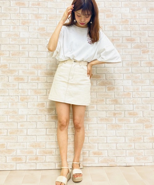 apres jour（アプレジュール）の「アソートプリントBIGTシャツ【ZOZOTOWN限定アイテム】（Tシャツ/カットソー・レディース・ホワイト/ブラック/その他/チャコールグレー/ミント/オフホワイト・フリー）」の17枚目の写真