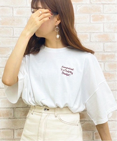 apres jour（アプレジュール）の「アソートプリントBIGTシャツ【ZOZOTOWN限定アイテム】（Tシャツ/カットソー・レディース・ホワイト/ブラック/その他/チャコールグレー/ミント/オフホワイト・フリー）」の12枚目の写真