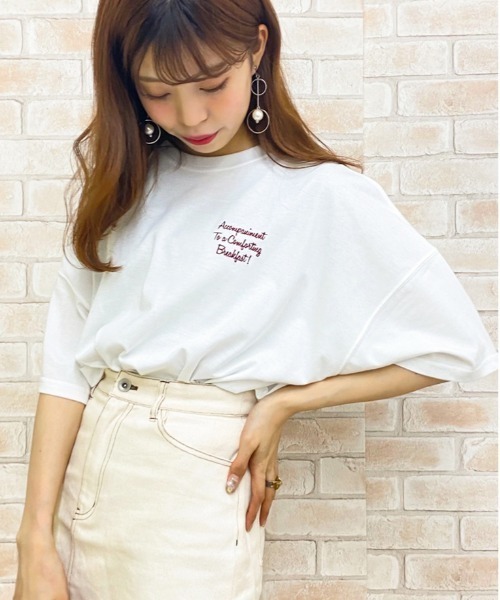 apres jour（アプレジュール）の「アソートプリントBIGTシャツ【ZOZOTOWN限定アイテム】（Tシャツ/カットソー・レディース・ホワイト/ブラック/その他/チャコールグレー/ミント/オフホワイト・フリー）」の14枚目の写真