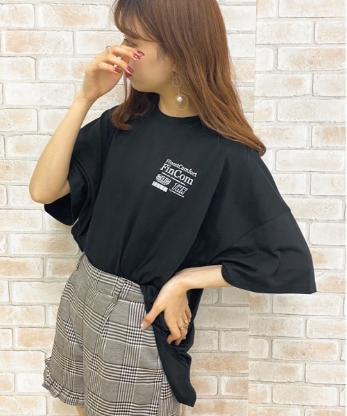 apres jour（アプレジュール）の「アソートプリントBIGTシャツ【ZOZOTOWN限定アイテム】（Tシャツ/カットソー・レディース・ホワイト/ブラック/その他/チャコールグレー/ミント/オフホワイト・フリー）」の18枚目の写真