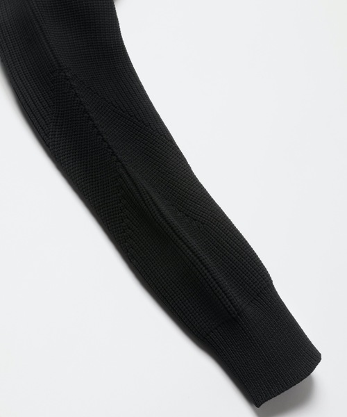 MR.OLIVE（ミスターオリーブ）の「ローゲージ アゼ  ポリエステル リブニット/ クルーネック ビックシルエット セーター（ニット/セーター・メンズ・ブラック/カーキ/オフホワイト・LARGE/MEDIUM/SMALL）」の9枚目の写真