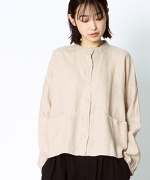 ・ D*g*y / ディージーワイ リネン オックス スタンド シャツ D8152