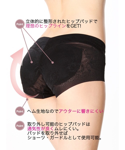アンブラ ANNEBRA Mystic ベロア×レースバックデザインショーツ