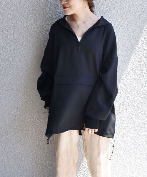 SHIPS wai パッカブルパーカー　ブラック SHIPS（シップス）の「Wai:パッカブルパーカー◇（パーカー）」 - WEAR