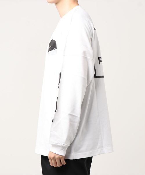 RVCA（ルーカ）の「RVCA/ルーカ ビッグシルエット　プリントロンT　 BA042-059（Tシャツ/カットソー・メンズ・ホワイト/ネイビー/ブラック・S/M/L）」の4枚目の写真