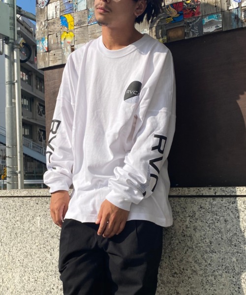 RVCA（ルーカ）の「RVCA/ルーカ ビッグシルエット　プリントロンT　 BA042-059（Tシャツ/カットソー・メンズ・ホワイト/ネイビー/ブラック・S/M/L）」の13枚目の写真