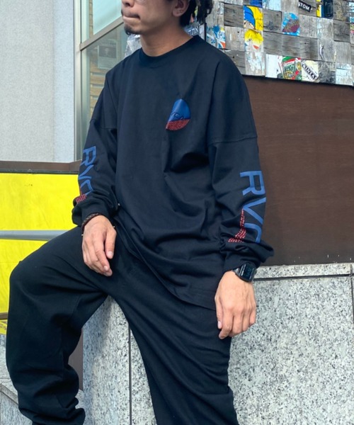 RVCA（ルーカ）の「RVCA/ルーカ ビッグシルエット　プリントロンT　 BA042-059（Tシャツ/カットソー・メンズ・ホワイト/ネイビー/ブラック・S/M/L）」の11枚目の写真