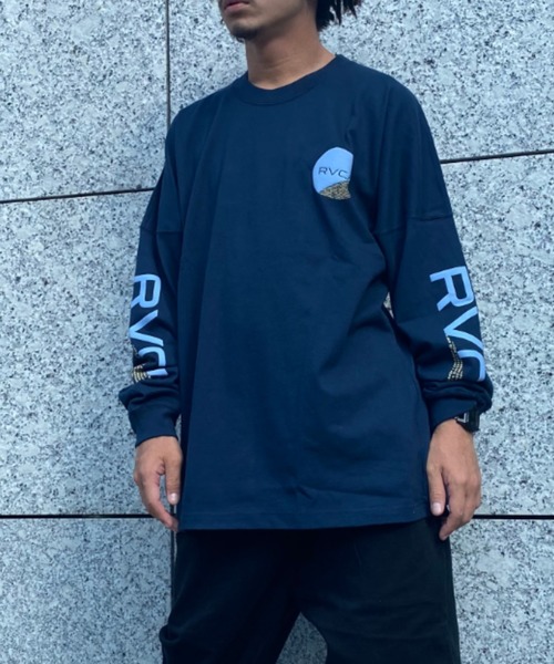 RVCA（ルーカ）の「RVCA/ルーカ ビッグシルエット　プリントロンT　 BA042-059（Tシャツ/カットソー・メンズ・ホワイト/ネイビー/ブラック・S/M/L）」の6枚目の写真