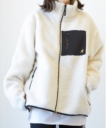 INNOCENT（イノセント）の「『KANGOL』ハイネック　ボアジップジャケット（ブルゾン）」