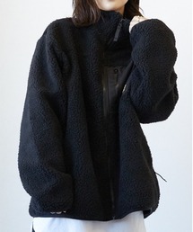 G.NINE（ジーナイン）の「『KANGOL』ハイネック　ボアジップジャケット（ブルゾン）」