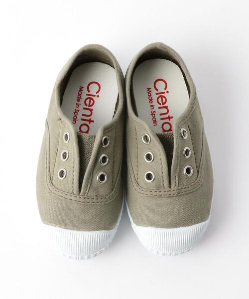 Cienta（シエンタ）の「Cienta（シエンタ）スリッポン 14cm-18cm（スニーカー・キッズ・ベージュ/グレー/オリーブ・15cm/14cm/17cm/18cm/16cm）」の3枚目の写真