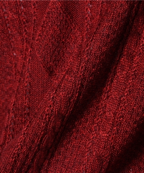 CIAOPANIC（チャオパニック）の「【Ciaopanic】アランボートネック（ニット/セーター・メンズ・ホワイト/ブルー/グリーン/ワインレッド・LARGE/MEDIUM）」の9枚目の写真