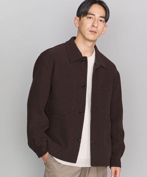 BEAUTY&YOUTH UNITED ARROWS（ビューティーアンドユースユナイテッドアローズ）の「BY 120S メルトン リバー カバーオール（カバーオール・メンズ・ダークブラウン/ダークグレー・XL/L/M/S）」の10枚目の写真