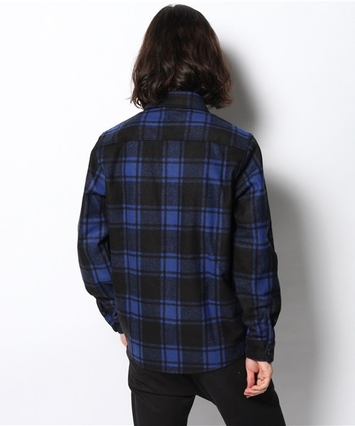 WEGO（ウィゴー）の「WEGO/チェックCPOジャケット（シャツ/ブラウス・メンズ・ダークグリーン/ブルー/レッド・MEDIUM/LARGE）」の6枚目の写真