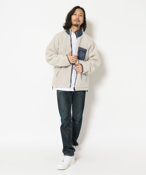 マナスタッシュ TRAVERSE JACKET 2トーン フリース ヘンプ コットン ジャケット M MANASTASHトラバース ブルゾン HEMPキャンプ アウトドア/ MANASTASH（マナスタッシュ）の「MANASTASH/マナスタッシュ