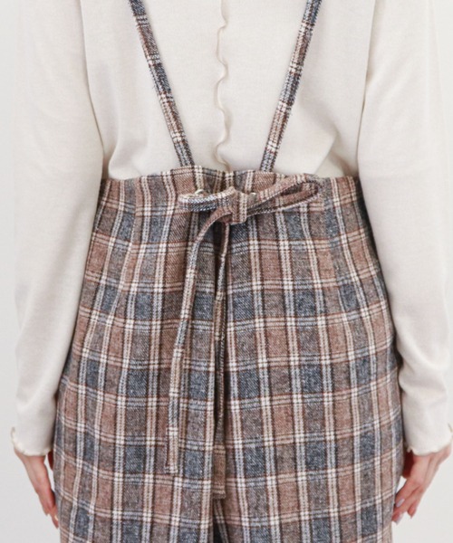 archives（アルシーヴ）の「チェックロンパース（サロペット/オーバーオール・レディース・ネイビー/グリーン/ブラウン・MEDIUM）」の17枚目の写真