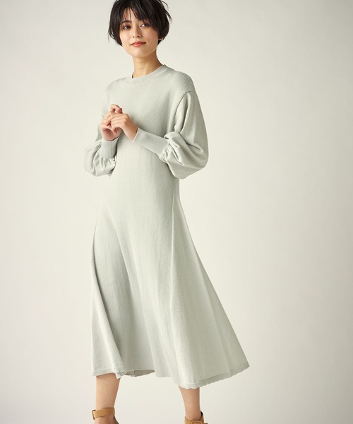 セール Musee パフスリーブニットワンピース ワンピース Clear Impression クリアインプレッション のファッション通販 Zozotown