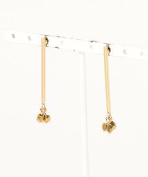 【PetitBonheur*accessories】シンプルバーピアス　メタル