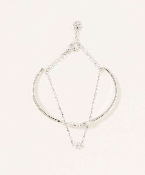SWAROVSKI（スワロフスキー）の「【公式】【スワロフスキー】Hyperbola バングル, インフィニティ, ホワイト, ロジウム・プレーティング（ブレスレット・レディース・マルチ・ONE SIZE）」の6枚目の写真
