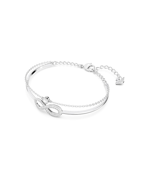 SWAROVSKI（スワロフスキー）の「【公式】【スワロフスキー】Hyperbola バングル, インフィニティ, ホワイト, ロジウム・プレーティング（ブレスレット・レディース・マルチ・ONE SIZE）」の8枚目の写真