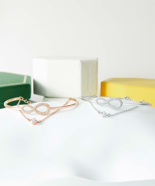 SWAROVSKI（スワロフスキー）の「【公式】【スワロフスキー】Hyperbola バングル, インフィニティ, ホワイト, ロジウム・プレーティング（ブレスレット・レディース・マルチ・ONE SIZE）」の14枚目の写真