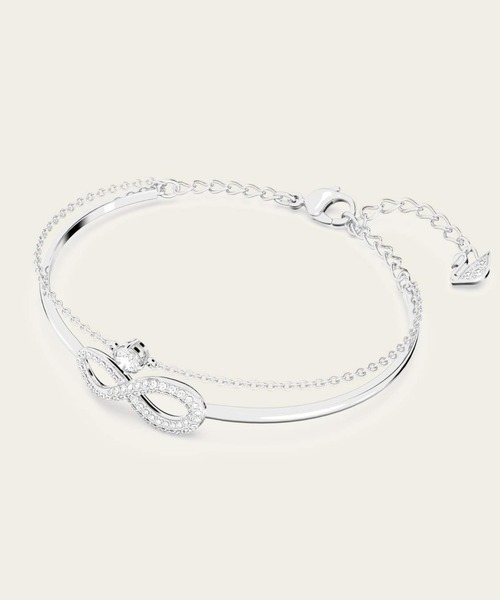 SWAROVSKI（スワロフスキー）の「【公式】【スワロフスキー】Hyperbola バングル, インフィニティ, ホワイト, ロジウム・プレーティング（ブレスレット・レディース・マルチ・ONE SIZE）」の18枚目の写真