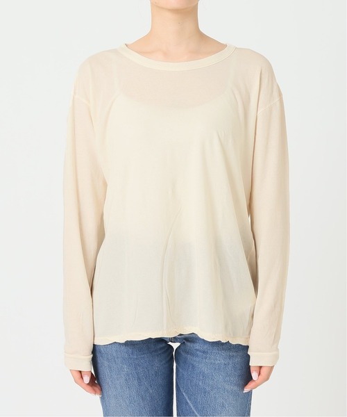 plage（プラージュ）の「High Twist Sheer Long Tシャツ3◇（Tシャツ