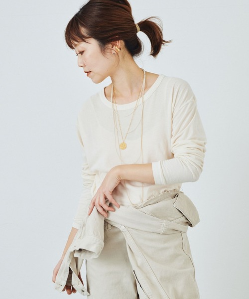 Plage LIGHT SHEER LONG Tシャツ LIGHT SHEER LONG Tシャツ（Tシャツ/カットソー）｜Plage（プラージュ