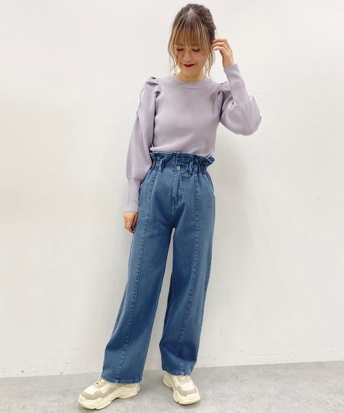 one after another NICE CLAUP（ワンアフターアナザーナイスクラップ）の「硫化マイスタンダードデニム（デニムパンツ・レディース・ブラック/グレー/ブルー/ネイビー・SMALL/MEDIUM）」の8枚目の写真
