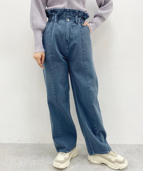 one after another NICE CLAUP（ワンアフターアナザーナイスクラップ）の「硫化マイスタンダードデニム（デニムパンツ・レディース・ブラック/グレー/ブルー/ネイビー・SMALL/MEDIUM）」の6枚目の写真