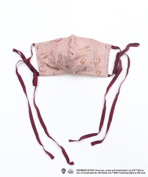axes femme（アクシーズファム）の「ハリー・ポッター　総柄マスク（マスク・レディース・ベージュ/ネイビー・MEDIUM）」の3枚目の写真