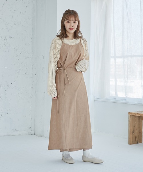 onetome（ワントゥーミー）の「マルチウェイ　キャミワンピース（ワンピース・レディース・ピンクベージュ/アイボリー・FREE）」の20枚目の写真