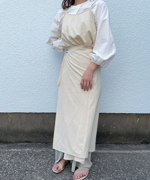 onetome（ワントゥーミー）の「マルチウェイ　キャミワンピース（ワンピース・レディース・ピンクベージュ/アイボリー・FREE）」の14枚目の写真