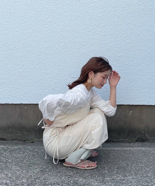 onetome きりまる　ベロアキルティングジャケット　ホワイト ベロアキルティングジャケット きりまる onetome onetome ワン