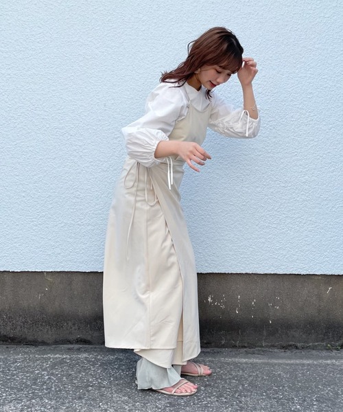 onetome（ワントゥーミー）の「マルチウェイ　キャミワンピース（ワンピース・レディース・ピンクベージュ/アイボリー・FREE）」の11枚目の写真