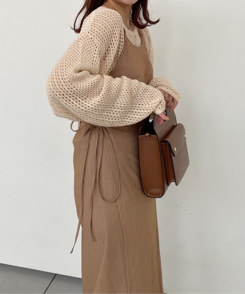 onetome（ワントゥーミー）の「マルチウェイ　キャミワンピース（ワンピース・レディース・ピンクベージュ/アイボリー・FREE）」の3枚目の写真