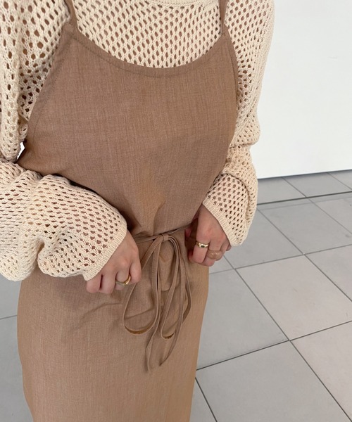 onetome（ワントゥーミー）の「マルチウェイ　キャミワンピース（ワンピース・レディース・ピンクベージュ/アイボリー・FREE）」の7枚目の写真