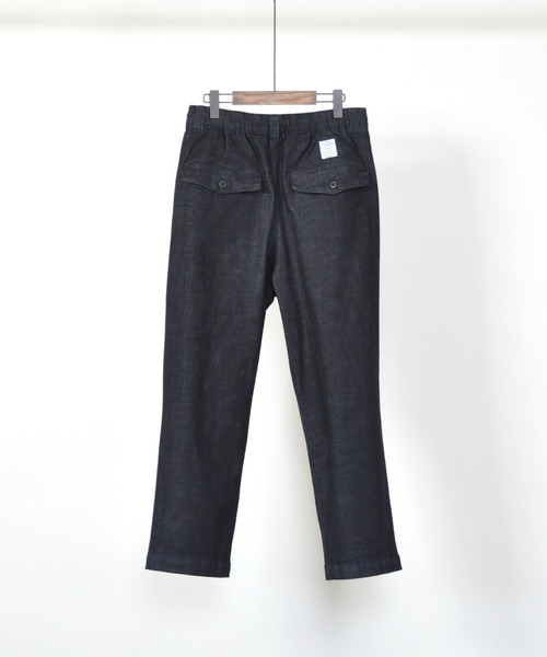 UP START（アップスタート）の「ストレッチデニム２タックフレンチトラウザーズ（デニムパンツ・メンズ・ブラック/インディゴブルー・MEDIUM/LARGE）」の9枚目の写真