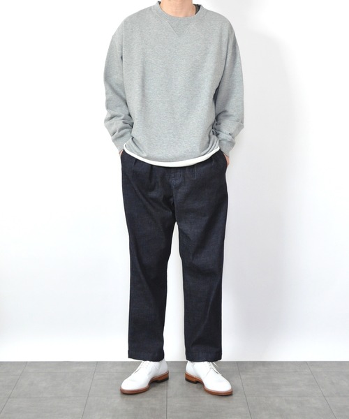 UP START（アップスタート）の「ストレッチデニム２タックフレンチトラウザーズ（デニムパンツ・メンズ・ブラック/インディゴブルー・MEDIUM/LARGE）」の10枚目の写真