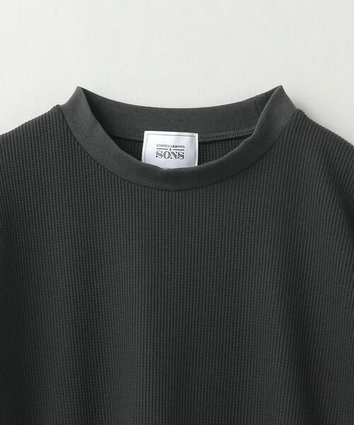 UNITED ARROWS & SONS(ユナイテッドアローズアンドサンズ)の「UNITED ARROWS & SONS(ユナイテッドアローズ&サンズ)THERMAL TEE(Tシャツ/カットソー・メンズ・ホワイト/ダークグレー/オリーブ・S/M/L/XL)」の5枚目の写真